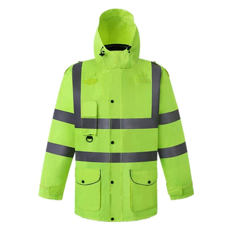 Fashionable Style Mens Hi Vis Waterproof Jacket