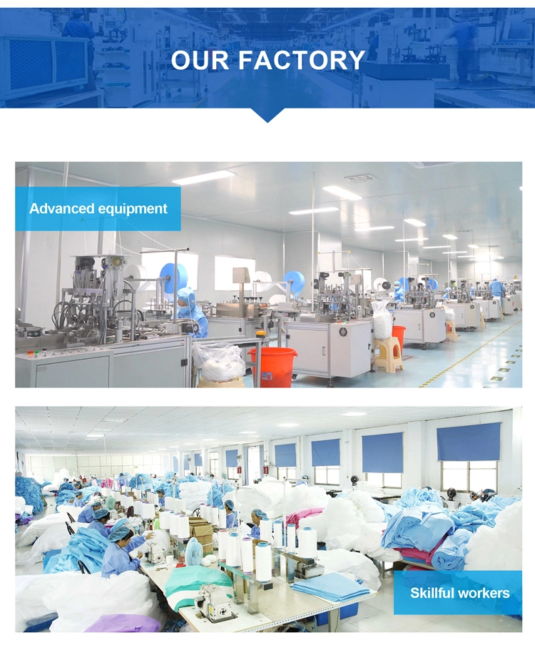 SJ Disposable CPE Isolation Gowns Medical Suppliers Hospitals Overhead Open Back Doctor Hospital Clothes OEM Wholesale